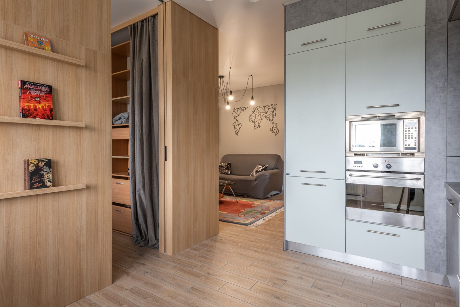 Un petit salon rangé